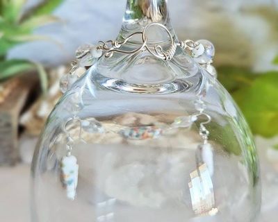 Alternate image for Vintage Porcelain Sterling Silver Jewelry Set