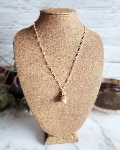 Alternate image for Polymer Clay Teacup & Gold Colored Sterling Silver Necklace