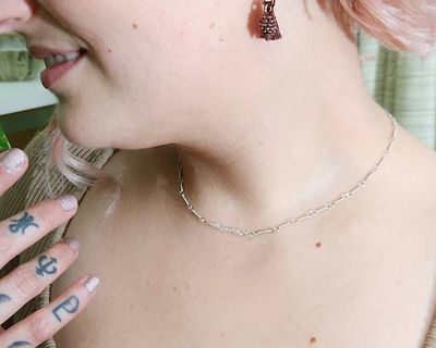 Alternate image for Herkimer Diamond Sterling Silver Choker Necklace