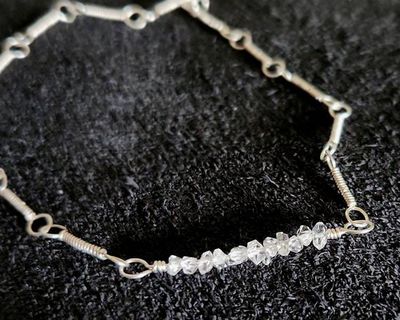 Alternate image for Herkimer Diamond Sterling Silver Choker Necklace
