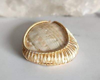 Alternate image for Reversible Wire Wrapped Shell Pendant