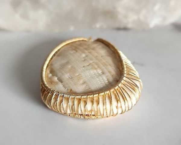 Alternate image for Reversible Wire Wrapped Shell Pendant
