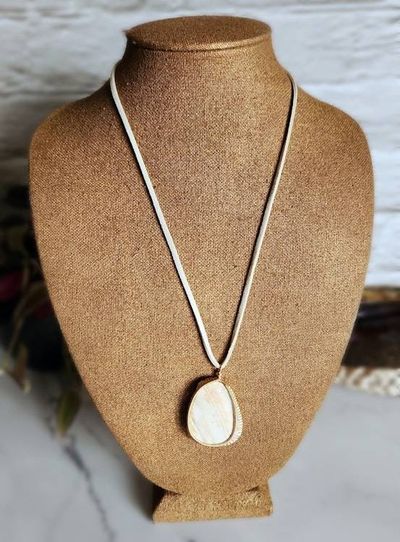 Alternate image for Reversible Wire Wrapped Shell Pendant