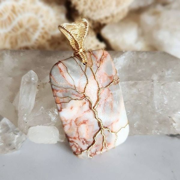 Alternate image for Marble Tree of Life Pendant