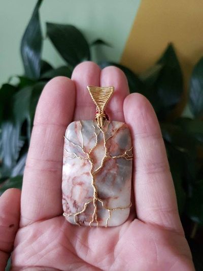 Alternate image for Marble Tree of Life Pendant