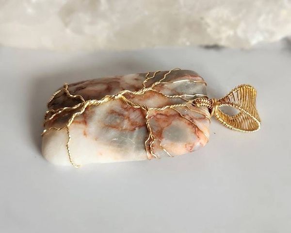 Alternate image for Marble Tree of Life Pendant