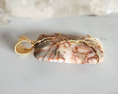 Alternate image for Marble Tree of Life Pendant