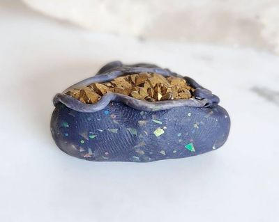 Alternate image for Titanium Druzy Quartz Clay Pendant