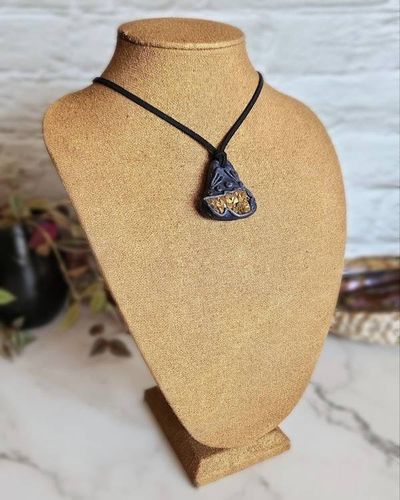 Alternate image for Titanium Druzy Quartz Clay Pendant