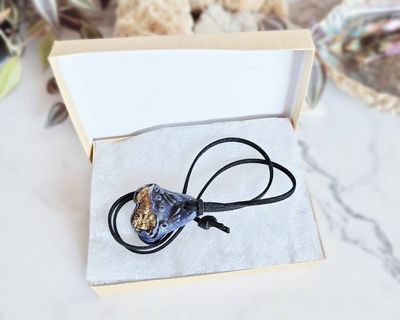 Alternate image for Titanium Druzy Quartz Clay Pendant