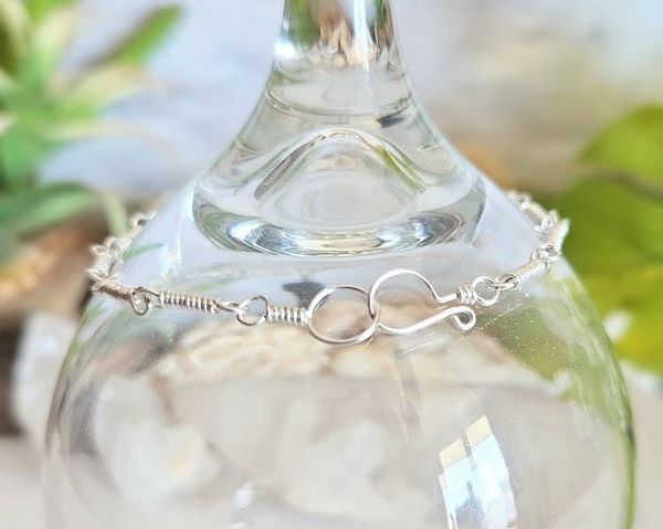 Alternate image for Onyx Sterling Silver Bracelet, Moon or Heart Charm
