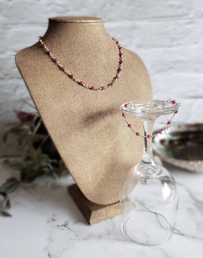 Alternate image for Fine Silver and Ruby Jewelry Set