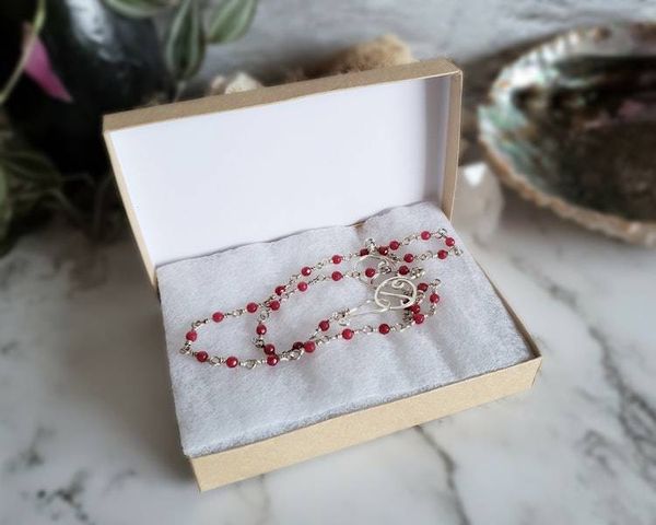 Alternate image for Fine Silver and Ruby Jewelry Set