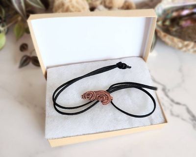 Alternate image for Copper Wire Wrapped Ringlet Pendant