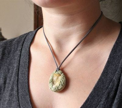 Alternate image for Druzy Quartz Gemstone Pendant