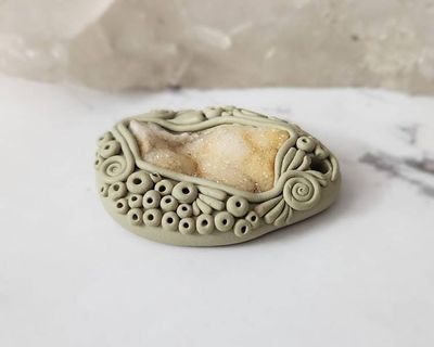 Alternate image for Druzy Quartz Gemstone Pendant