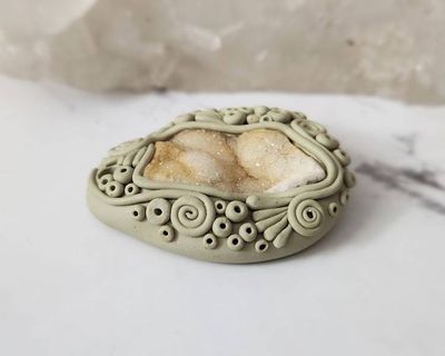 Alternate image for Druzy Quartz Gemstone Pendant