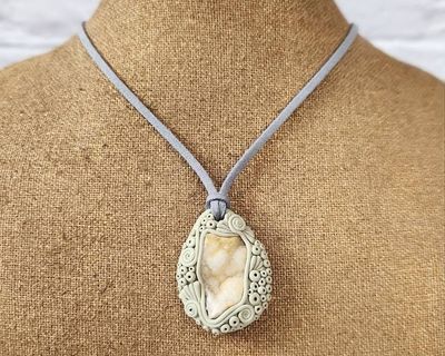 Alternate image for Druzy Quartz Gemstone Pendant