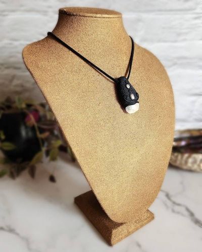Alternate image for Jingle Shell and Pearl Polymer Clay Pendant