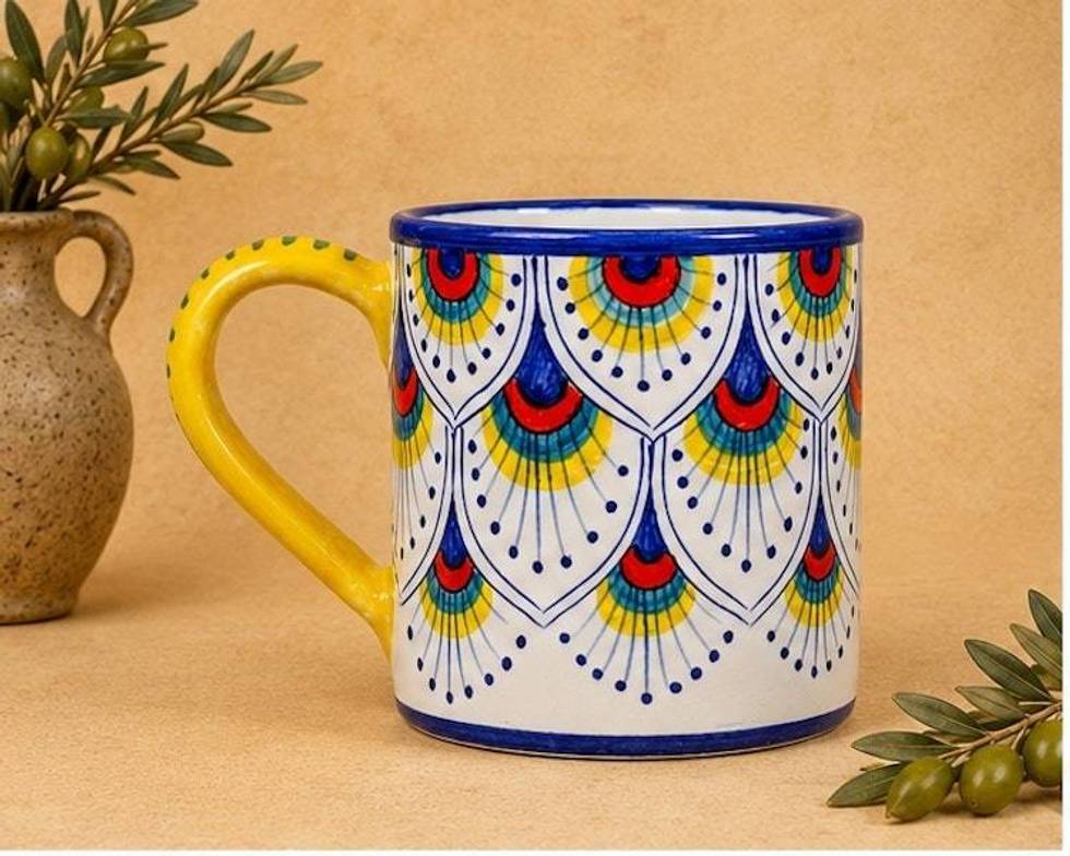 Intreccio Hand-Painted Italian Coffee & Tea Mug