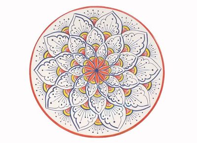 Alternate image for Intreccio Red 4-Piece Place Setting | Hand-Painted Italian Dinnerware from Deruta