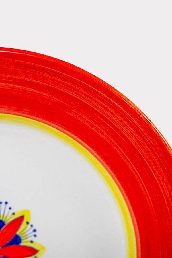 Alternate image for Intreccio Red 4-Piece Place Setting | Hand-Painted Italian Dinnerware from Deruta