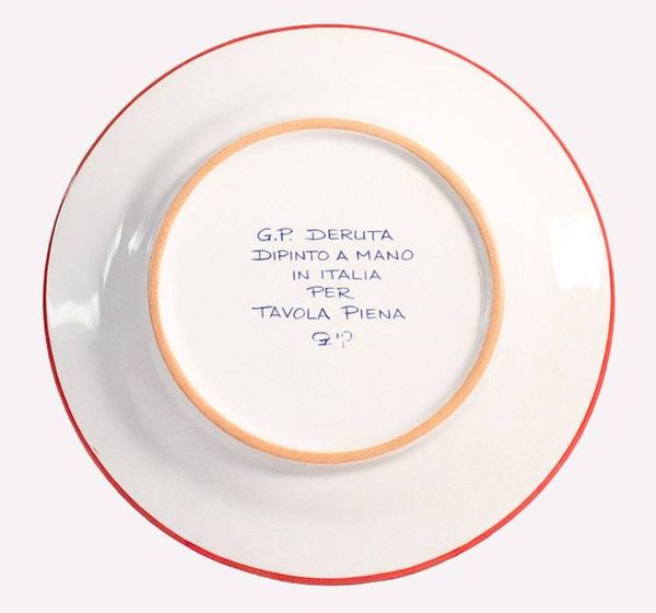 Alternate image for Intreccio Red 4-Piece Place Setting | Hand-Painted Italian Dinnerware from Deruta
