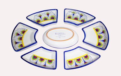 Alternate image for Intreccio Antipastiera (Antipasto Platter) | Hand-Painted Italian Serving Platter from Deruta