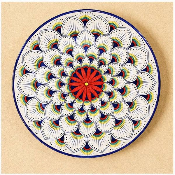 Alternate image for Intreccio Round Serving Platter | Hand-Painted Italian Serving Platter from Deruta