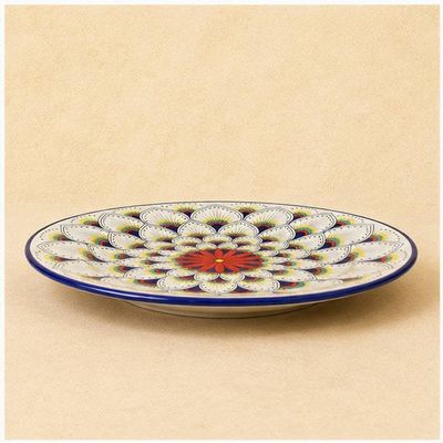 Alternate image for Intreccio Round Serving Platter | Hand-Painted Italian Serving Platter from Deruta
