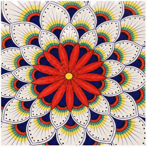 Alternate image for Intreccio Round Serving Platter | Hand-Painted Italian Serving Platter from Deruta