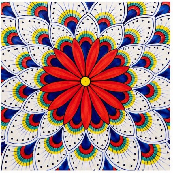 Alternate image for Intreccio Oval Serving Platter | Hand-Painted Italian Serving Platter from Deruta