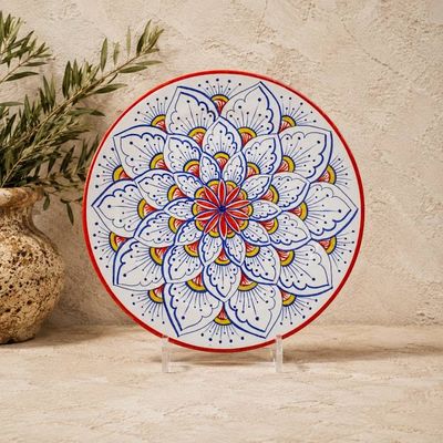 Alternate image for Intreccio Red Charger Plate | Hand-Painted Italian Charger Plate from Deruta