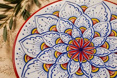 Alternate image for Intreccio Red Charger Plate | Hand-Painted Italian Charger Plate from Deruta