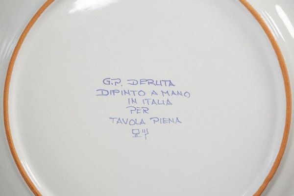 Alternate image for Intreccio Teal Charger Plate | Hand-Painted Italian Charger Plate from Deruta