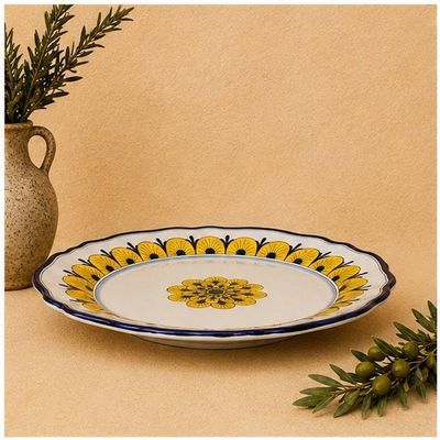 Alternate image for Stratificata Hand-Painted Italian Round Serving Platter