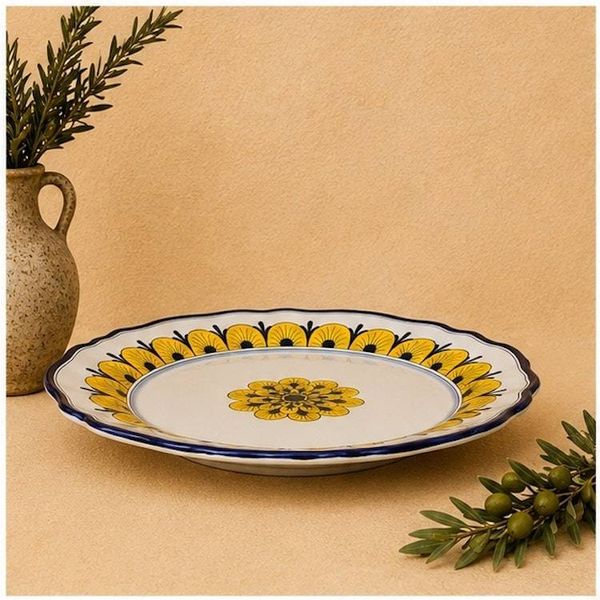 Alternate image for Stratificata Hand-Painted Italian Round Serving Platter