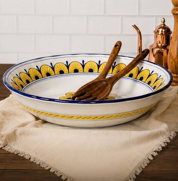 Alternate image for Stratificata Large Serving Bowl | Hand-Painted Italian Serving Bowl from Deruta
