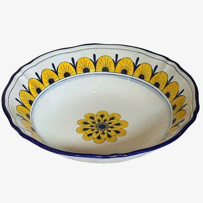 Alternate image for Stratificata Large Serving Bowl | Hand-Painted Italian Serving Bowl from Deruta