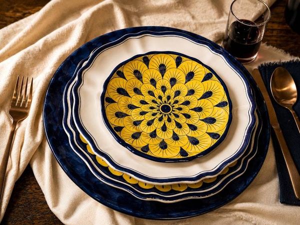Alternate image for Stratificata 4-Piece Hand-Painted Italian Place Setting