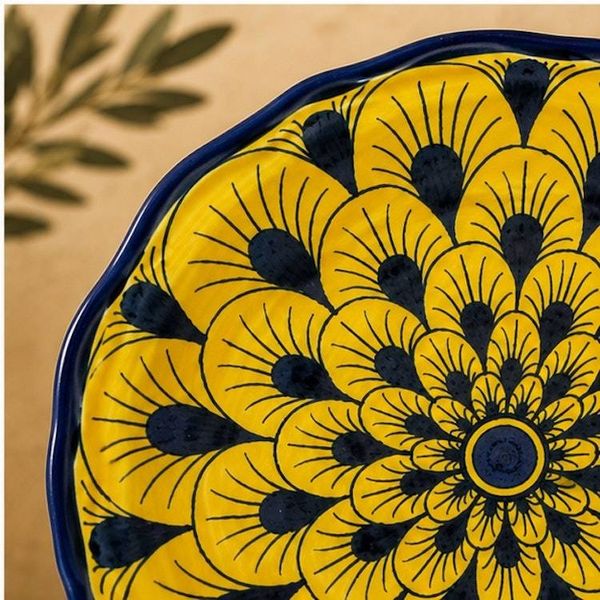 Alternate image for Stratificata Salad Plate | Hand-Painted Italian Salad Plate from Deruta