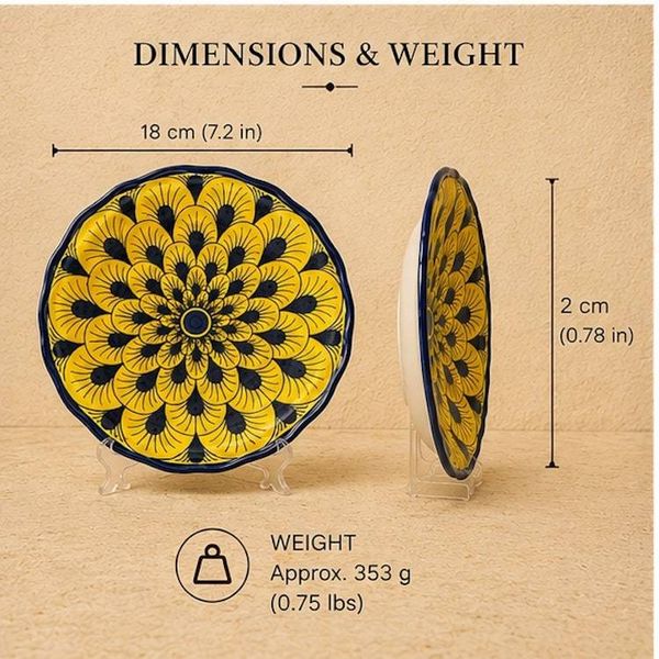 Alternate image for Stratificata Salad Plate | Hand-Painted Italian Salad Plate from Deruta