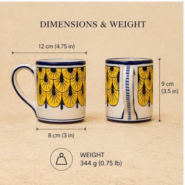Alternate image for Stratificata Coffee & Tea Mug | Hand-Painted Italian Mug from Deruta