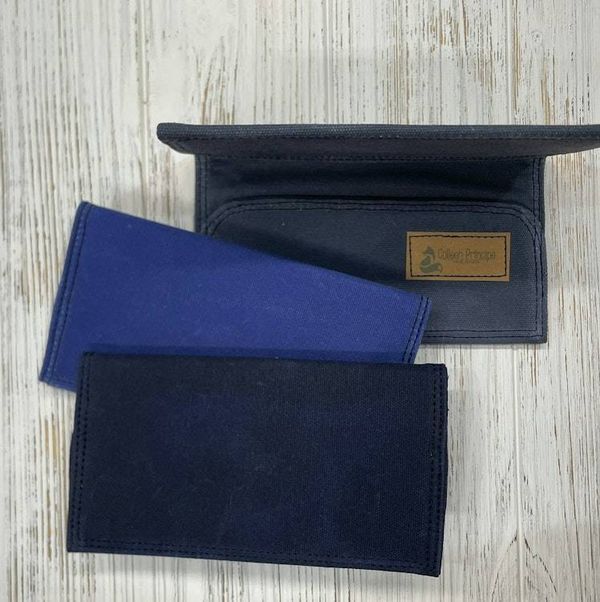 Alternate image for Waxed Canvas Checkbook Cover
