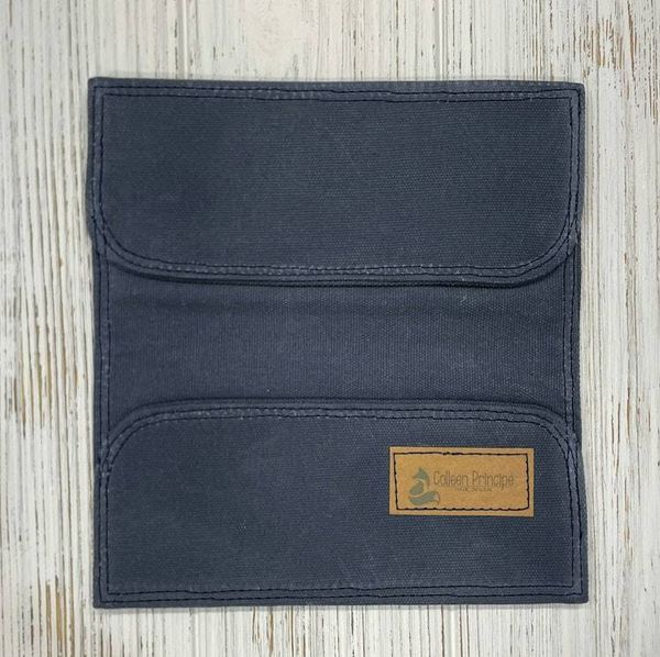 Alternate image for Waxed Canvas Checkbook Cover