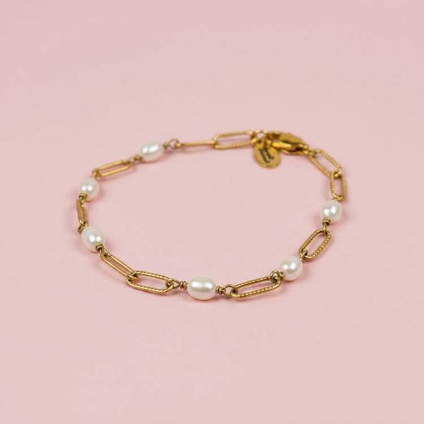 Alternate image for Freshwater Pearl Chain Bracelet