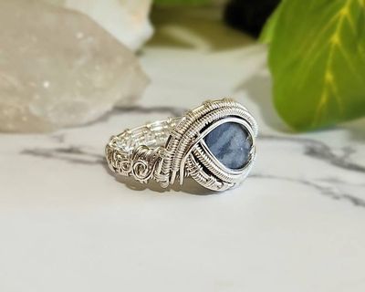Alternate image for Picasso Jasper Sterling Silver Wire Wrapped Ring