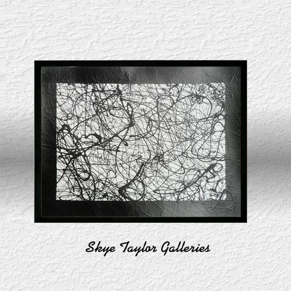 Alternate image for Confusion - Original Abstract Expressionist Acrylic Painting on Watercolor Paper - 12 x 9 - Drip and Splatter Technique - Unframed - Free Shipping