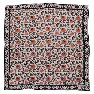 Alternate image for Large 39 Hand Dyed Batik Bandana, 100% Soft Cotton, Citrus Noir