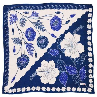 Alternate image for Full Hand Drawn Batik Tulis Bandana Authentic, 100% Soft Cotton, Hibiscus Poppy Flowers , Pagi Sore